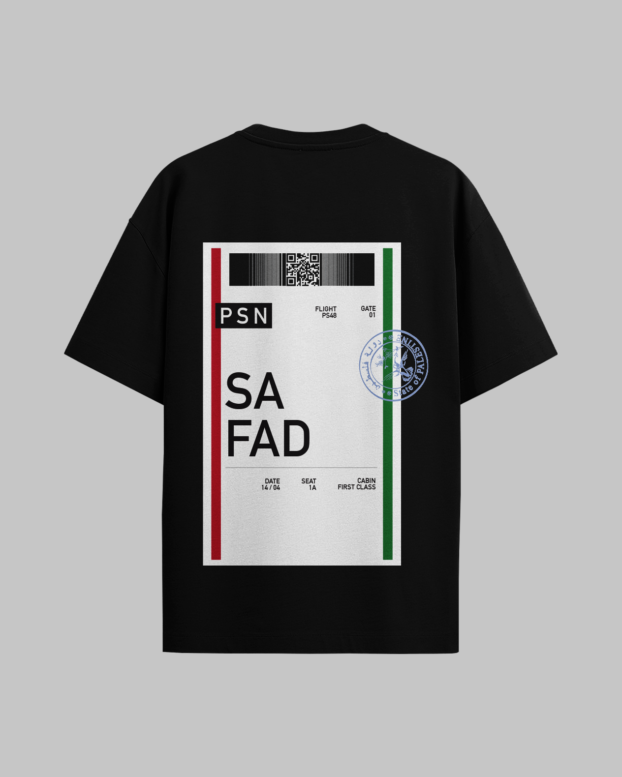 Palestine Boarding Pass Tee